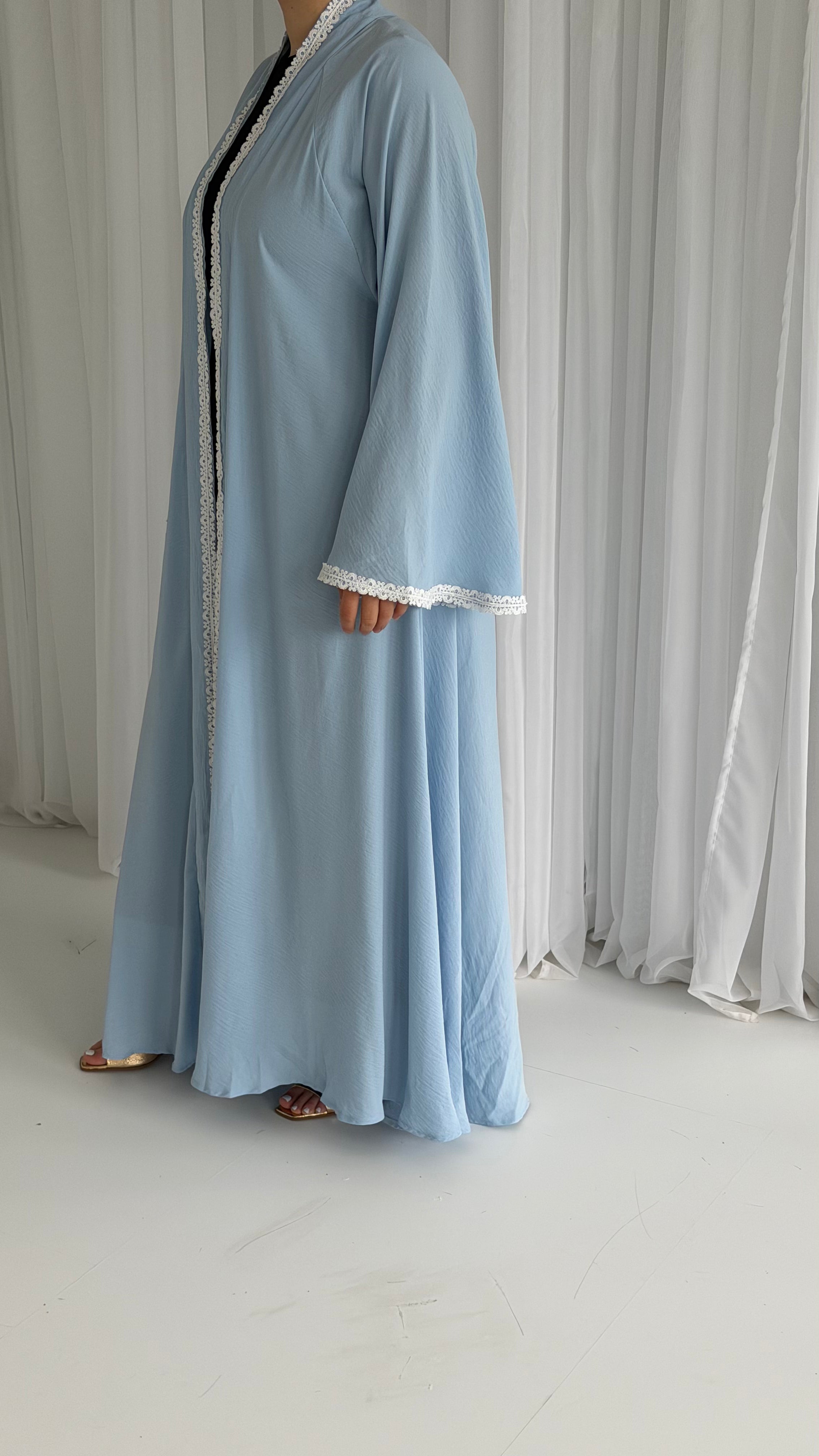 Sky Blue White Trim