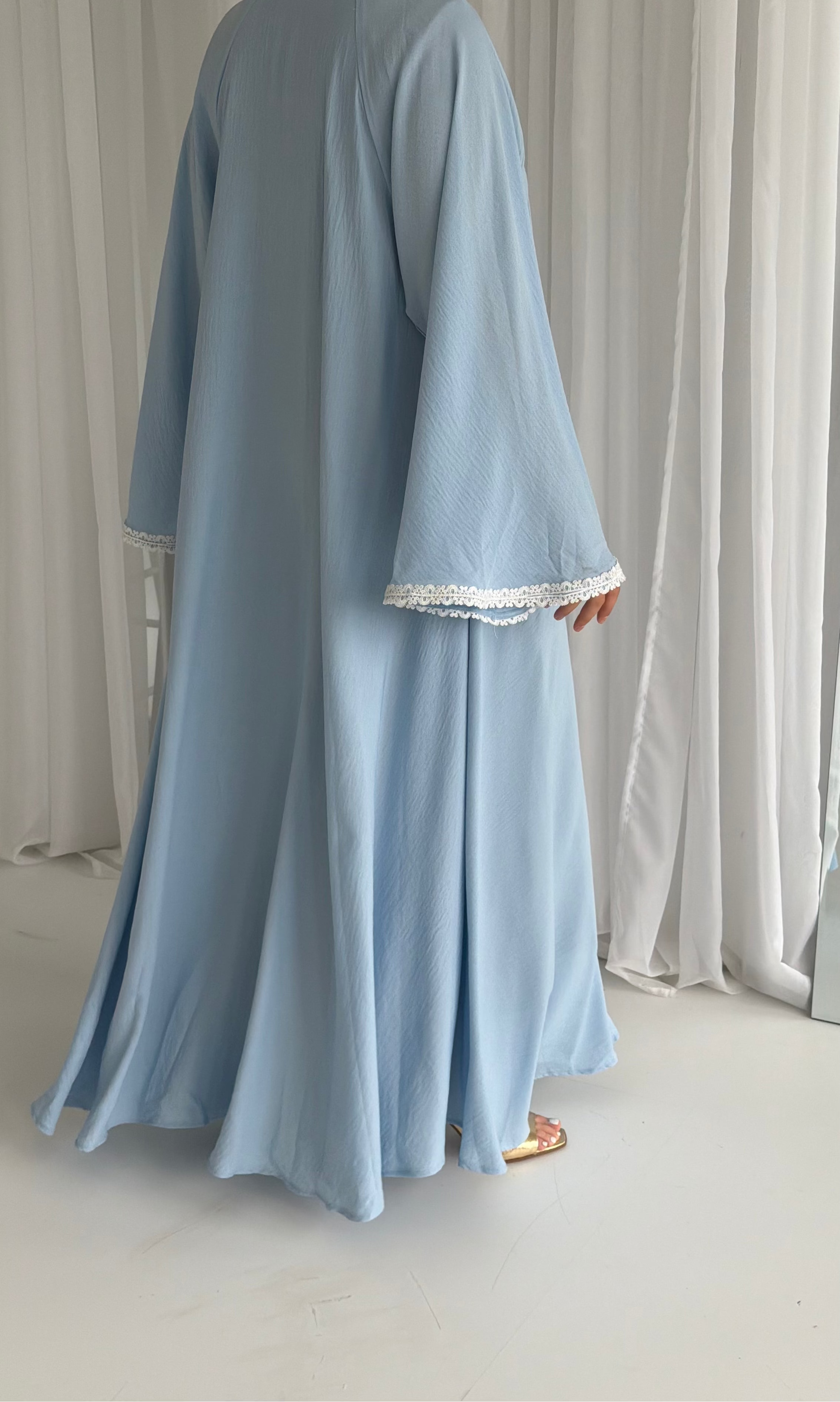 Sky Blue White Trim